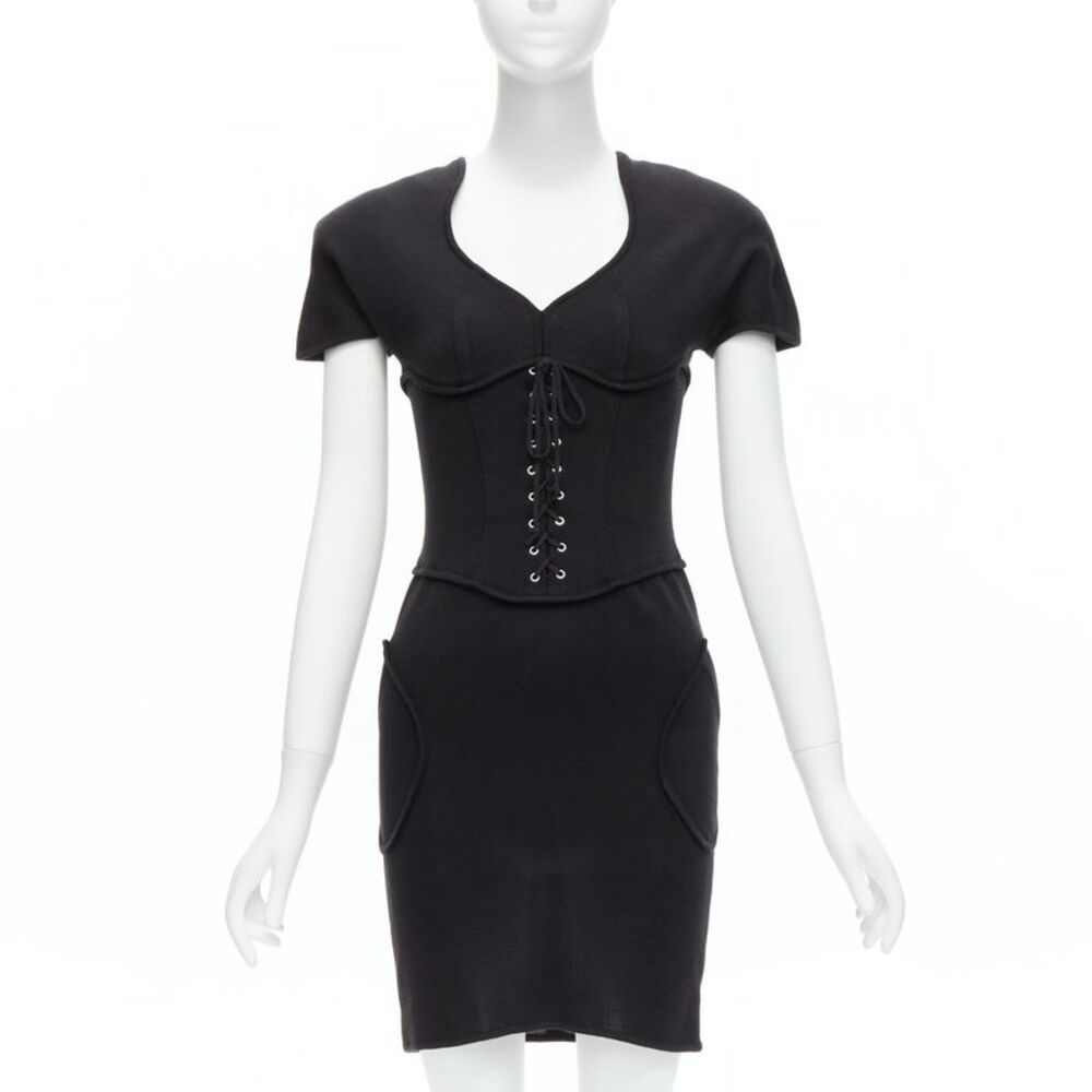 Thierry Mugler Black Corset Dress